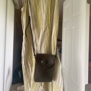 Leather crossover purse